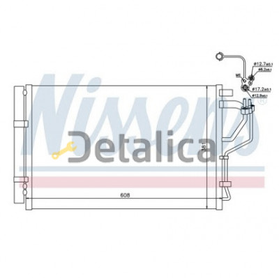 Радиатор кондиционера для Киа Сид 2 от 2012 (Nissens)