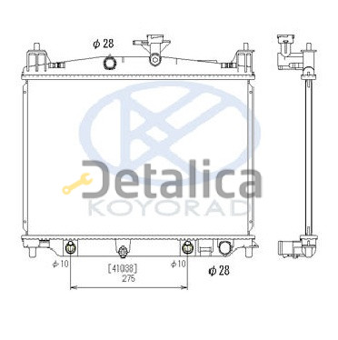 Радиатор охлаждения для мазда 2 Denso Япония