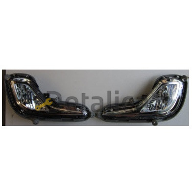 Фары противотуманные комплект для Хендай Солярис от 2011 (Тайвань)