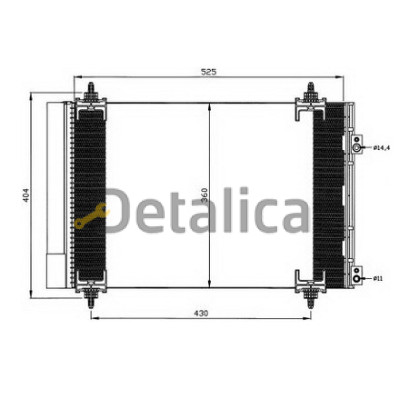 Радиатор кондиционера для Пежо 307 Китай