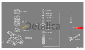 Стойка задняя левая = правая для Ниссан Теана L33 оригинал