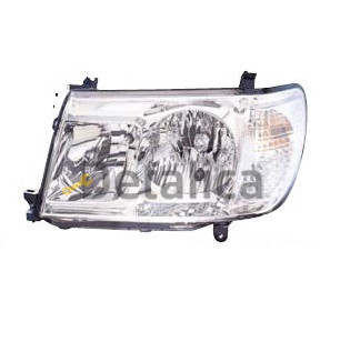 Фара левая под корректор для Тойота Ленд Крузер 100 рестайл 2006