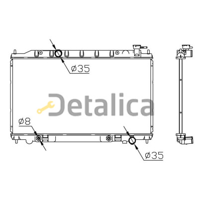 Радиатор охлаждения для Ниссан Теана J31 2.3 3.5 АТ Китай