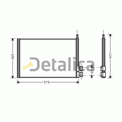 Радиатор кондиционера для Форд Фьюжн от 2002 Китай