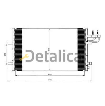 Радиатор кондиционера для Форд Фокус 2 Nissens Дания