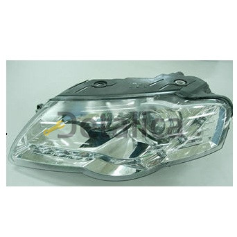 Фары тюнинг-комплект линзованная под корректор внутри хром для Фольксваген Пассат Б6 от 2005 (Depo) 