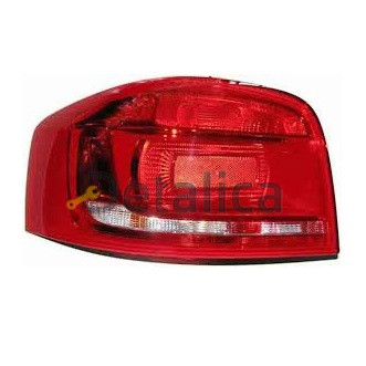 Фонарь задний левый 3х дверная для Ауди А3 от 2008 - 2011 (Depo)