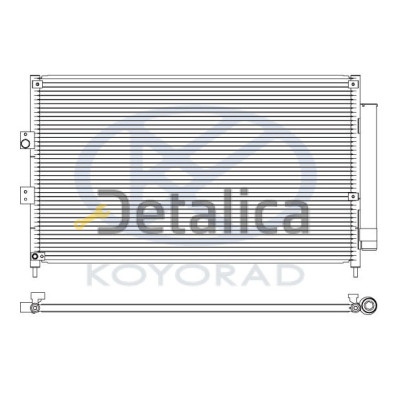 Радиатор кондиционера для Honda Civic 8 5d coupe от 2006 Koyo Япония