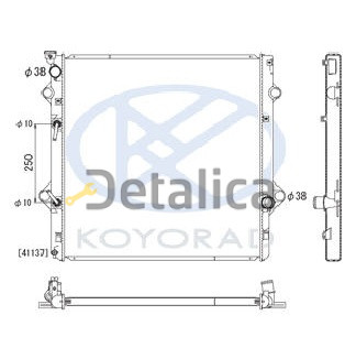 Радиатор охлаждения для Лексус GX460 4.6 АТ Koyo Япония