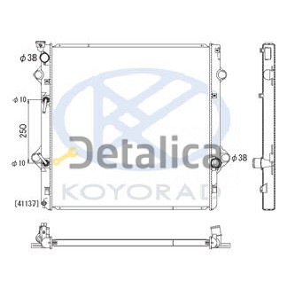 Радиатор охлаждения для Лексус GX460 4.6 АТ Koyo Япония