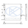 Радиатор охлаждения для Лексус GX460 4.6 АТ Koyo Япония