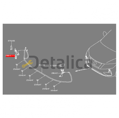 Форсунка омывателя фары правая для Ниссан Патфайндер Р52 оригинал