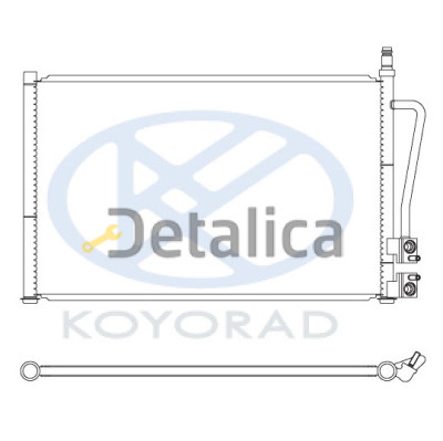 Радиатор кондиционера для Форд Фьюжн Koyo Япония