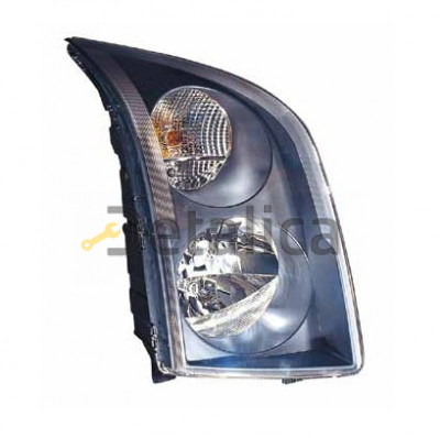 Фара правая для Фольксваген Крафтер с регулятором мотора внутри чёрная от 2006 (Depo)