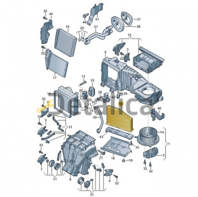 Фильтр салона для Шкода Йети оригинал