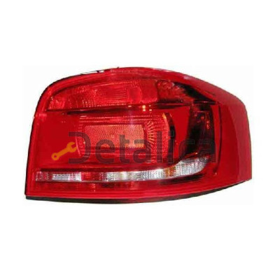 Фонарь задний правый 3х дверная для Ауди А3 от 2008 - 2011 (Depo)