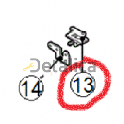 Замок капота для Шкода Рапид верхняя часть