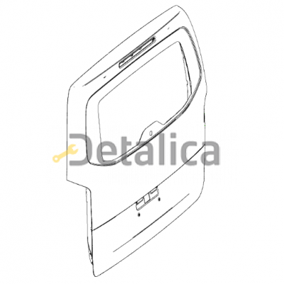 Задняя дверь багажника для Мерседес 447 Вито V-Klasse