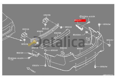 Крепление заднего бампера правый для Ниссан Теана L33 Китай