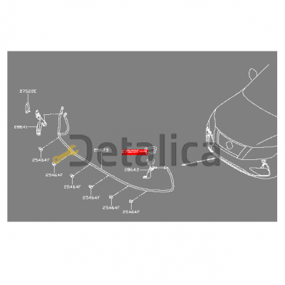 Крышка форсунки омывателя фары левая для Ниссан Патфайндер Р52 ориг
