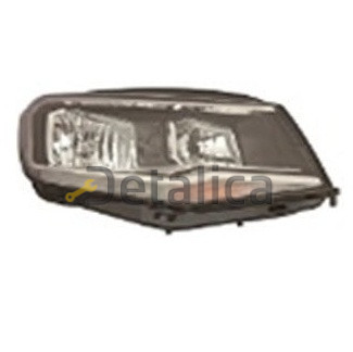 Фара правая с регулятором мотора внутри черная для Фольксваген Кадди от 2015 (Depo)