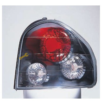 Фонарь задний внешний левый+правый комплект тюнинг прозрачный внутри черная для Хендай Санта Фе от 2001 до 2004 (Sonar)