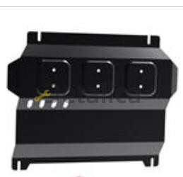 Защита поддона двигателя Митсубиси L200 2.5 07- {Pajero Sport} с креплением 3, 3.2, сталь