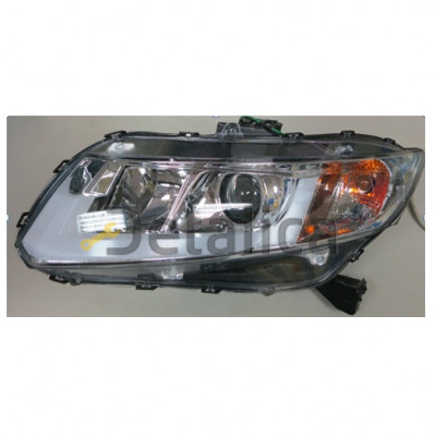 Фары тюнинг-комплект линзованные со светящимся секциями SONAR внутри хром для Хонда Цивик 9 седан