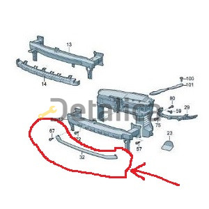 Поперечина траверс для Фольксваген Гольф 6 API