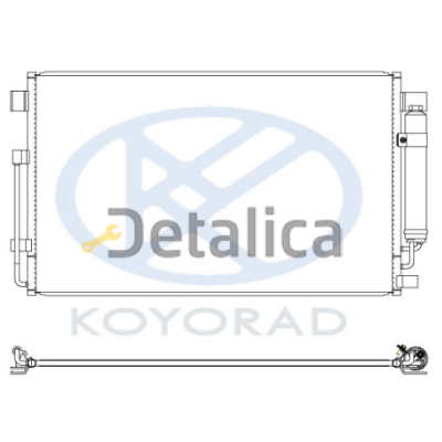 Радиатор кондиционера для Ниссан Теана L33 Koyo 