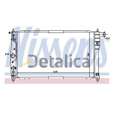 Радиатор охлаждения для Шевроле Ланос 1.3 1.5 1.6 АТ МТ