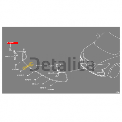 Крышка форсунки омывателя фары правая для Ниссан Патфайндер Р52 ориг