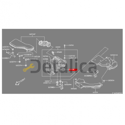 Корпус воздушного фильтра для Ниссан Кашкай J11E оригинал верхняя часть