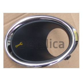 Решетка бампера переднего левая с отв под противотуманку хром для Ниссан Кашкай J11E Китай