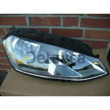 Фара правая с регулятором мотора внутри чёрная для Фольксваген Гольф 7 от 2012 (Depo)