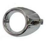 Решетка бампера передняя левая под противотуманки хром для Форд Фиеста