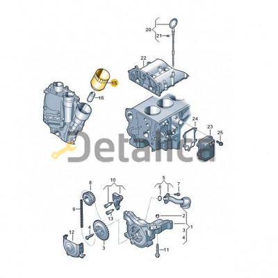 Фильтр масляный для Шкода Йети оригинал