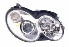 Фара для Мерседес W209 правая линзованная с рег.мотором (ксенон) (DEPO)