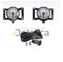 Фара противотуманная левая+правая комплект с проводкой кнопкой для Хендай Туксон от 2004 (Китай)