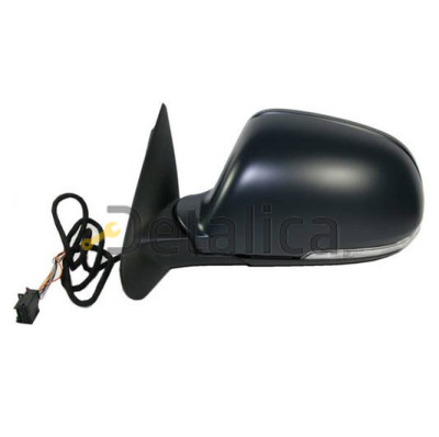 Зеркало левое 6 конт электр с подогревом ук поворота для Шкода Октавия от 2008-2012 (Тайвань) aspherical грунт