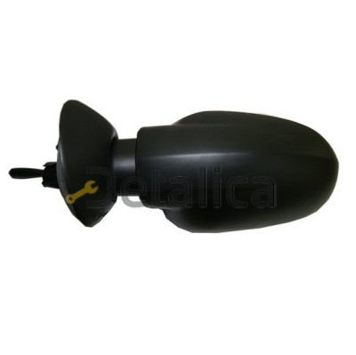 Зеркало левое механическое с тросиком convex черное для рено логан от 2005