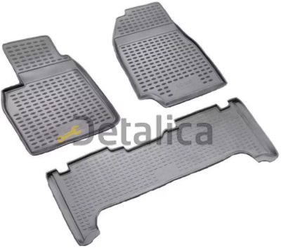 Коврики в салон Toyota Land Cruiser 100 3 шт резиновые