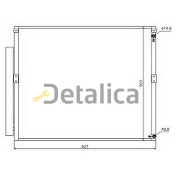 Радиатор кондиционера для Тойота Прадо 120 Nissens Дания