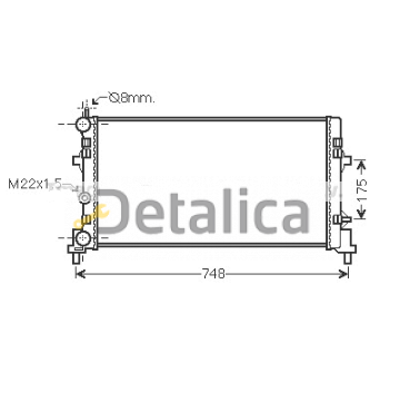 Радиатор охлаждения для Audi A1 от 2010 Ava ( Нидерланды )