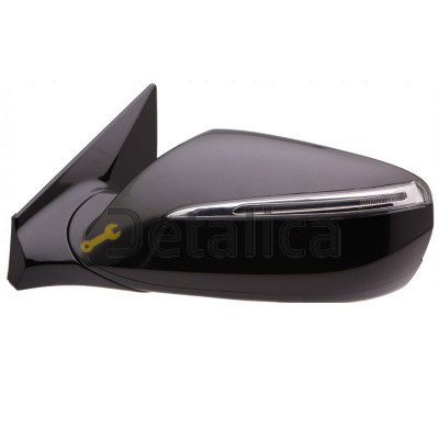 Зеркало левое электрическое с подогревом указатель поворота для Хендай Санта Фе 3 от 2012 (Тайвань)