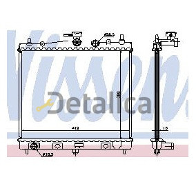 Радиатор охлаждения для Renault Clio МТ 1.2 1.4 Nissens Дания