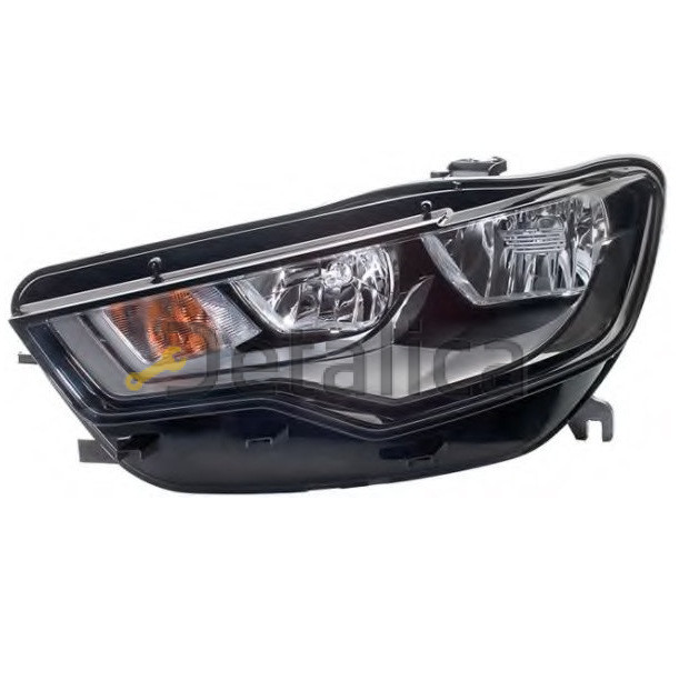 Фара левая с регулятором мотора для Ауди А6 С7 от 2011 (Depo)