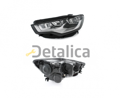 Фара левая с регулятором мотора для Ауди А6 С7 от 2011 (Depo)