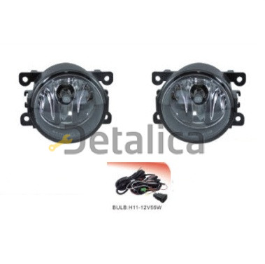 Фара противотуманная левая+правая комплект с проводкой кнопкой для Ситроен С4 от 2004    RNMEG03-073-N