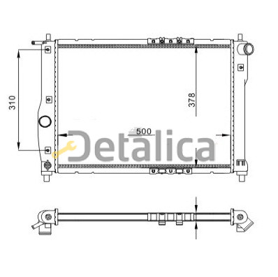 Радиатор охлаждения для Шевроле Ланос 1.3 1.5 1.6 АТ МТ